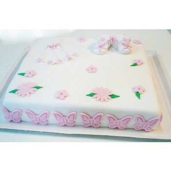 Tort pentru botez dreptunghiular